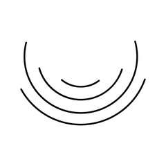 Obraz premium curve round line element