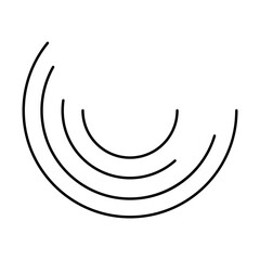 Obraz na płótnie Canvas curve round line element