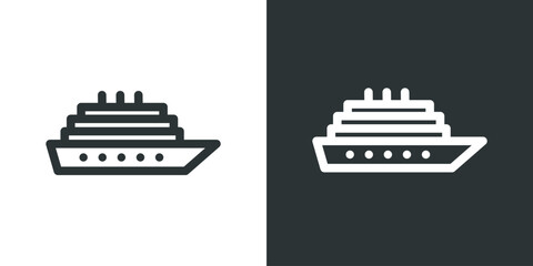 Obraz premium Yacht. Transportation icon