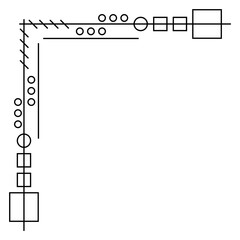 art geometric corner edge