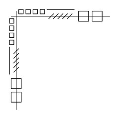 art geometric corner edge