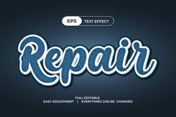 Yarn Style Vector Text Effect Editable