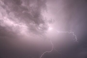 Lightening in Rain