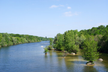 Fototapeta na wymiar Pond in the Livry Sensitive Nature reserve. Île-de-France region