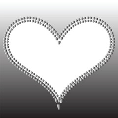 heart shaped frame Material used for designing cards or backgrounds.