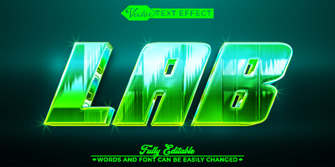 Laboratory Vector Editable Text Effect Template