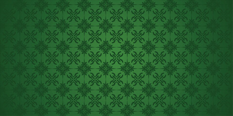 arabic motif green background	