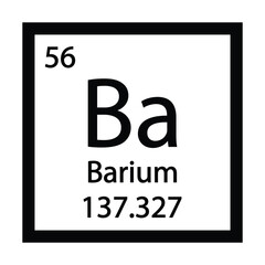 barium icon vector