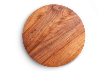 Wooden circle board transparent background