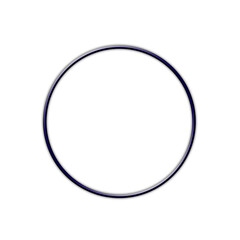 frame with shadow round circle button