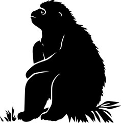 silhuette sloth animal images