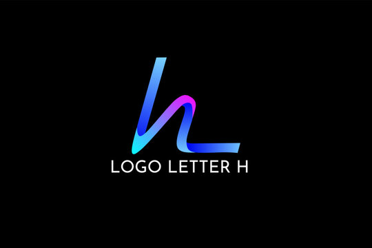 Letter h logo design