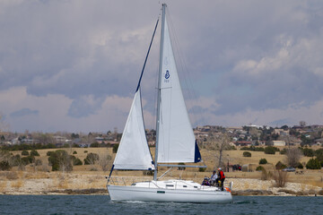Obraz premium sailing on the lake