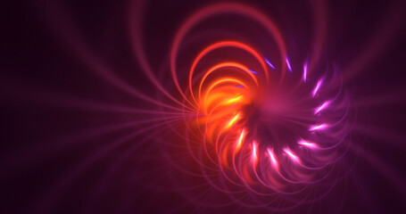 3D rendering abstract technology fractal background