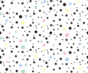 Polka dot seamless pattern. abstract background.
