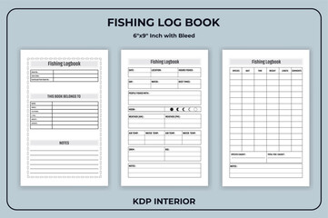 Fishing Log Tracker Note book