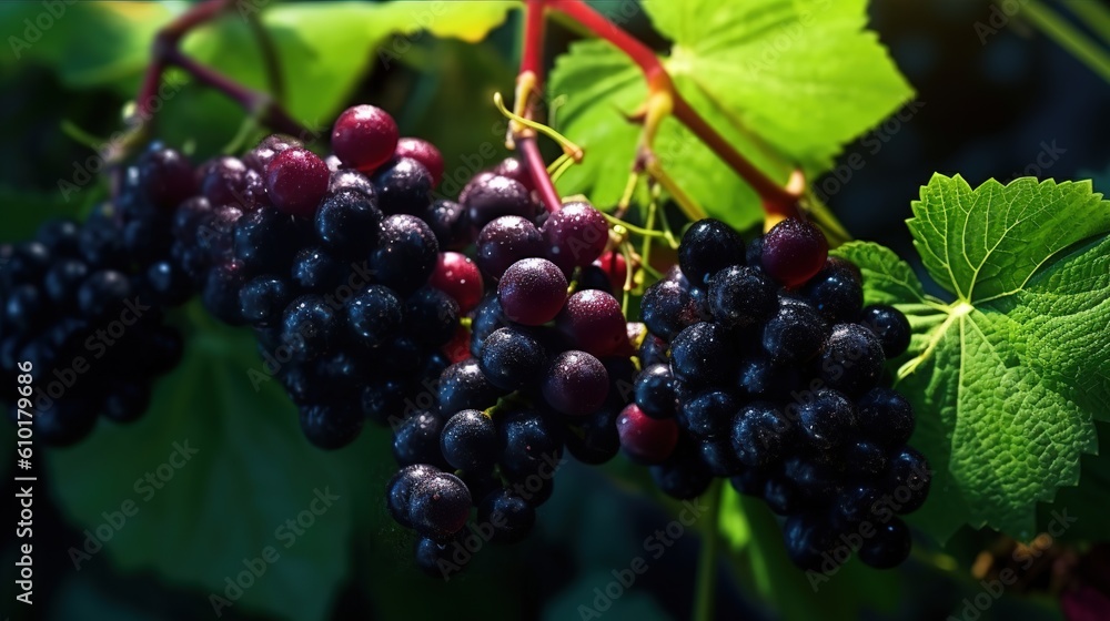 Sticker berries of a blackberry