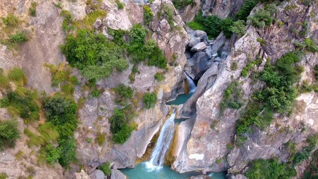 babour mountain waterfall in setif