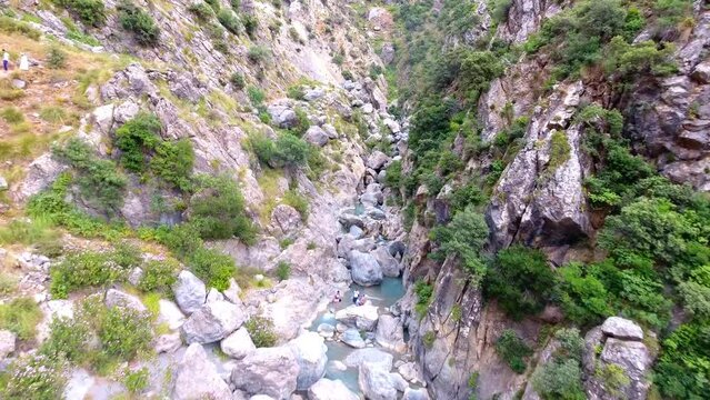 babour mountain waterfall in setif