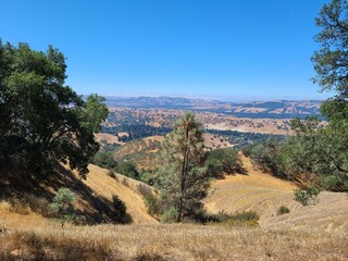 Fototapeta na wymiar View of San Ramon Valley from Artist Point in Mt Diablo State Park, California