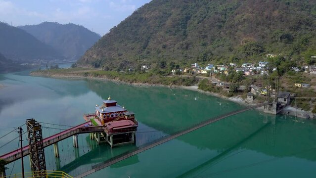 Dhari Devi Temple on the bank of Alaknanda River Uttarakhand India near Srinagar Garhwal 