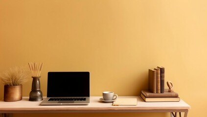 Digital Learning Zone: Copy Space Background with Laptop/Tablet