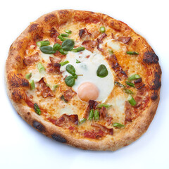 pizza isolated on white