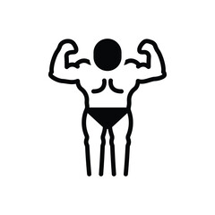 Black solid icon for armstrong 