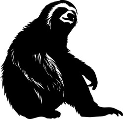 silhuette sloth animal images