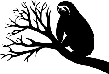 silhuette animal sloth images