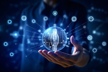 Close-up view of a modern GPU card with circuits 3D rendering