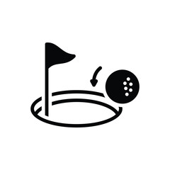 Black solid icon for nearly  