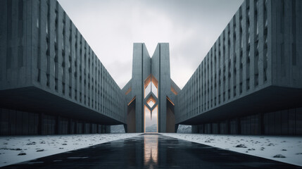 futuristic office building