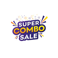Super Combo Sale, Sale Logo Unit Template Vector Design 