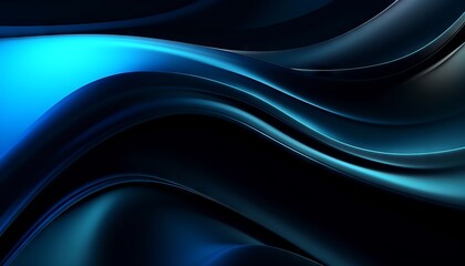 modern black and blue abstract background with a minimalistic design. Generative ai