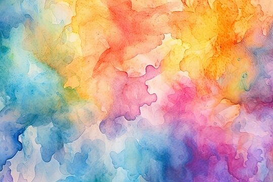 Abstract of watercolors colored background . Colorful. Generative AI