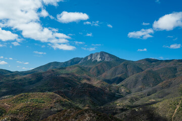 Fototapeta na wymiar Mountains near Hierve el Agua, in Oaxaca state, Mexico.