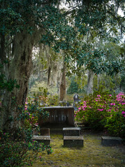 Tombs in Bonaventure Cemetery in Savannah, Georgia.