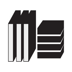   book icon silhouette design template vector