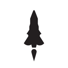 Fototapeta premium rocket icon silhouette design template vector
