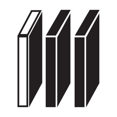   book icon silhouette design template vector