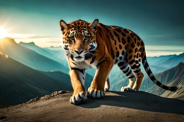  tiger in the wild by AI generating