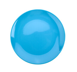 ceramic blue plate isolated on transparent png