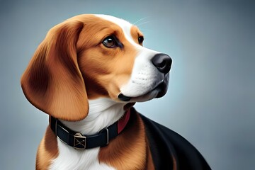 portrait of a dachshund by AI generating