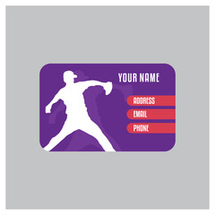 Baseball Business Card Design