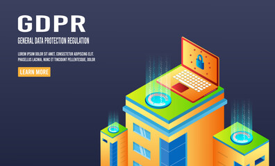 Obraz premium Digital data security and mobile phone security technology Personal data protection system.