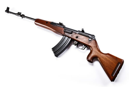 ppsh 41 machine gun isolated on white background