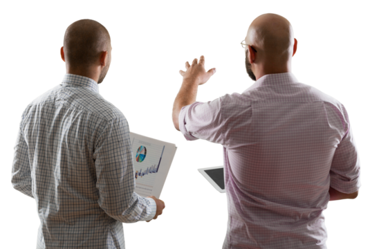 Team of serious businesspeople working on office - Powered by Adobe