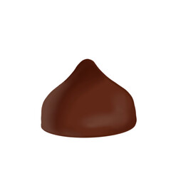 Chocolate chip draw and paint no background 