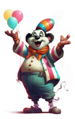 Fototapeta premium clown with balloons